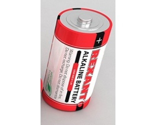 [Батарейки] Rexant (30-1020) Батарейка алкалиновая D/LR20, 1,5В, 2 шт, блистер
