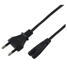 Rexant (11-1105) Шнур сетевой, вилка СЕЕ 7/16 - разъем IEC 320 C7, кабель 2x0,5 мм?, длина 3 метра (PE пакет) 