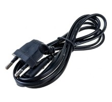 Rexant (11-1104) Шнур сетевой, вилка угловая СЕЕ 7/16 - разъем IEC 320 C7, кабель 2x0,75 мм?, длина 1,5 метра (PVC пакет) 