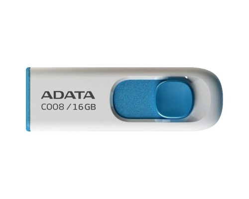 [Носитель информации] A-DATA Flash Drive 16Gb С008 AC008-16G-RWE {USB2.0, белый}