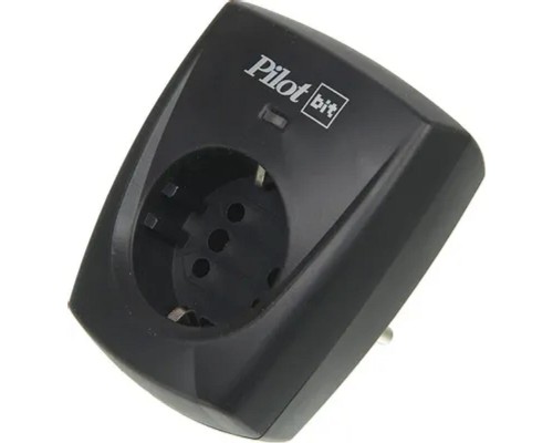 [Сетевые фильтры] ZIS Сетевой фильтр Pilot Bit 1 розетка, черный