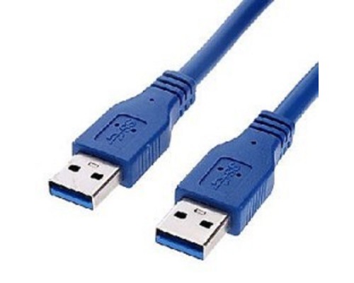 [кабели] Cablexpert Pro CCP-USB3-AMAM-1M, AM/AM, 1м, экран, синий