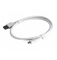 Gembird/Cablexpert CCP-mUSB2-AMBM-W-0.5M Кабель USB 2.0 Pro , AM/microBM 5P, 0.5м, экран, белый, пакет 