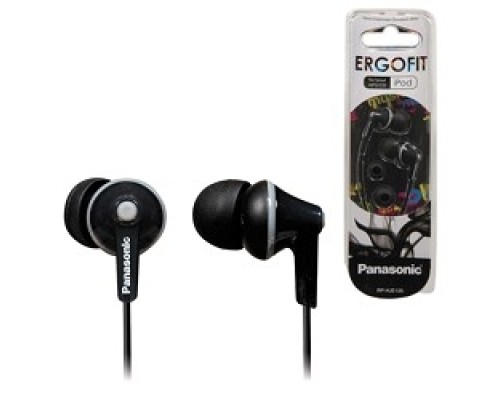 [Наушники] Panasonic RP-HJE125E-K вкладыши канальные, черный 