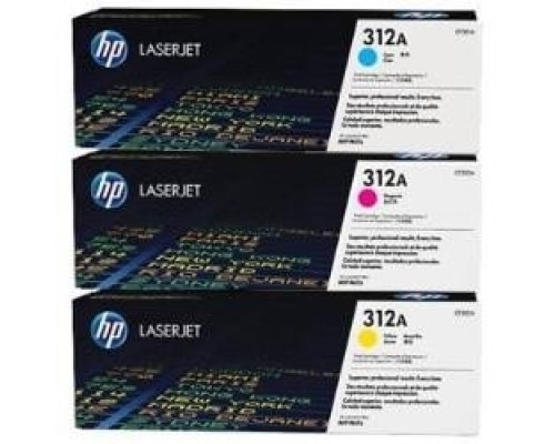 [Расходные материалы] HP CF440AM Картридж CF381A, CF382A, CF383A, Cyan/Yellow/Magenta, 3-pack {LaserJet Pro MFP M476, (2700стр.)}