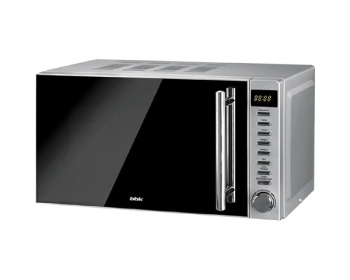 [Микроволновые печи BBK] BBK 20MWG-733T/BS-M (B/S) Микроволновая печь, 20 л, 800 Вт, черный/серебро  
