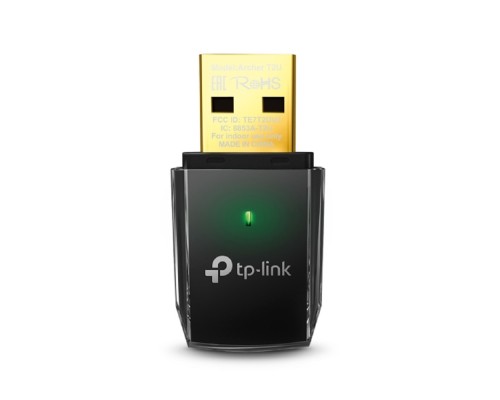 [Сетевое оборудование] TP-Link Archer T2U Компактный двухдиапазонный USB-адаптер с поддержкой Wi-Fi AC600