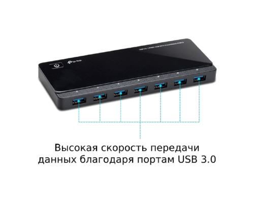 [Сетевое оборудование] TP-Link UH720 7-портовый концентратор USB 3.0 с 2 заряжающими портами