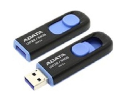 [Носитель информации] A-DATA Flash Drive 64Gb UV128 AUV128-64G-RBE {USB3.0, BLACK/BLUE}