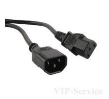 Telecom (TP020-IEC320-C13/C14-1.8-BK) монитор - компьютер (UPS -> устройство) 220V  1.8м [6926123461297]