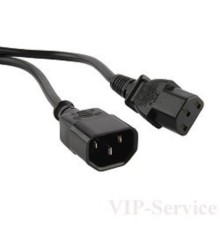 Telecom (TP020-IEC320-C13/C14-1.8-BK) монитор - компьютер (UPS -> устройство) 220V  1.8м [6926123461297]