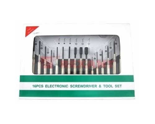 [Инструменты] REXANT HT-16 (12-6051) Набор часовых отверток (16 предметов)  (HT-16)  (HY-16) 