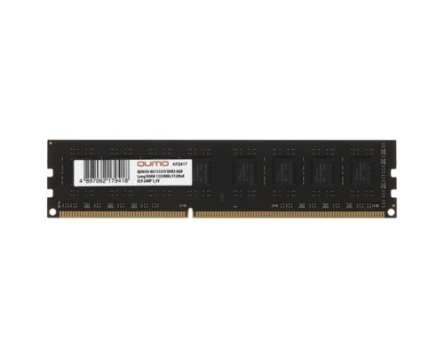 [Модуль памяти] QUMO DDR3 DIMM 8GB (PC3-10600) 1333MHz QUM3U-8G1333C9/K9(R)