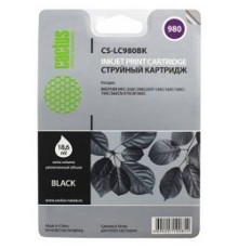 Cactus LC-980BK Картридж струйный Cactus CS-LC980BK черный для Brother DCP-145C/165C MFC-250C/290C (16ml)
