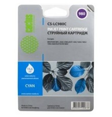 Cactus LC-980C Картридж струйный Cactus CS-LC980C голубой для Brother DCP-145C/165C MFC-250C/290C (16ml)