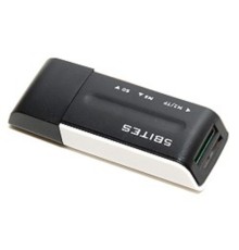 5bites Устройство ч/з карт памяти RE2-102BK USB2.0 Card reader / ALL-IN-ONE / USB PLUG / BLACK