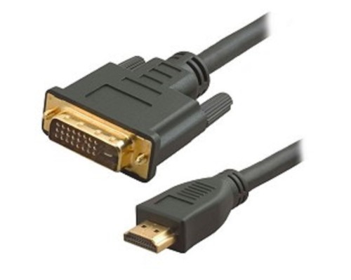 [Кабель HDMI / DVI] 5bites APC-073-020 Кабель  HDMI M /  DVI M (24+1) double link, зол.разъемы, ферр.кольца, 2м.