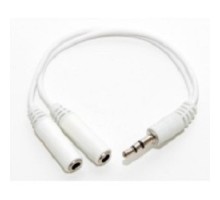 5bites AA-3MF2-02WH Кабель-5bites Адаптер  3.5 Jack/M - 2*3.5 Jack/F