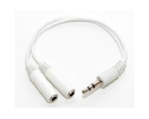 [кабели] 5bites AA-3MF2-02WH Кабель-5bites Адаптер  3.5 Jack/M - 2*3.5 Jack/F
