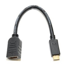 5bites BC-HDC2A1 Кабель-5bites Адаптер HDMI F / mini HDMI M 1.4B, зол.разъемы
