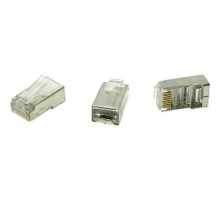 5bites US060A (US006A) Коннектор  RJ-45 8p8c, зол.напыление, экран. (1шт)