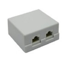 5bites LY-SB02-A Розетка  внешняя RJ-45 5e кат., 2порт.