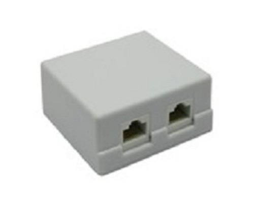 [Монтажное оборудование] 5bites LY-SB02-A Розетка  внешняя RJ-45 5e кат., 2порт.