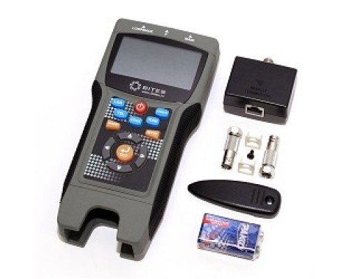 [Монтажный инструмент] 5bites LY-CT030 PRO Тестер кабеля EXPRESS  многофункциональный для RJ11/12/45/BNC, TDR, LCD