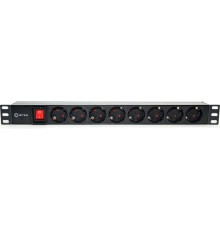 5bites PDU819P-08 Блок розеток  8S / PVC / SWITCH / 1U / 19