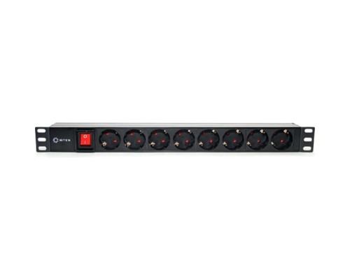 [Сетевой фильтр] 5bites PDU819P-08 Блок розеток  8S / PVC / SWITCH / 1U / 19
