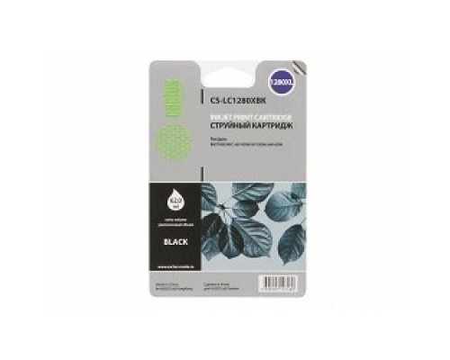 [расходные материалы] Cactus LC-1280XBK Картридж струйный Cactus CS-LC1280XBK черный для Brother MFC-J6510/6910DW (62ml)