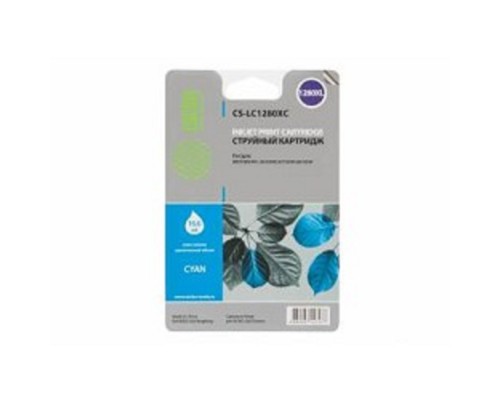 [расходные материалы] Cactus LC-1280XC Картридж струйный Cactus CS-LC1280XC голубой для Brother MFC-J6510/6910DW (16,6ml)