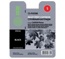 Cactus PGI-5BK Картридж струйный Cactus CS-PGI5BK черный для Canon Pixma MP470/ MP500/ MP520/ MP530 (23,6ml)