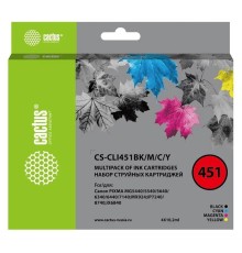 CACTUS CLI8C/M/Y Картридж струйный Cactus CS-CLI8C/M/Y многоцветный для Canon Pixma MP470/MP500 Комплект цветных картриджей
