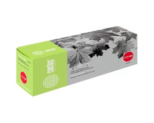 [расходные материалы] CACTUS Cartridge CS-C731BK Тонер-картридж  черный для Canon LaserBase MF8230 i-Sensys/MF8280 i-Sensys (1600стр.)