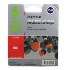 Cactus C13T05474010 Картридж струйный Cactus CS-EPT0547 красный для Epson Stylus Photo R800/ R1800 (16,2ml)