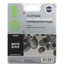 Cactus C13T05484010 Картридж струйный Cactus CS-EPT0548 черный матовый для Epson Stylus Photo R800/ R1800 (16,2ml)