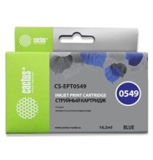 Cactus C13T05494010 Картридж струйный CS-EPT0549 синий для Epson Stylus Photo R800/ R1800 (16,2ml)