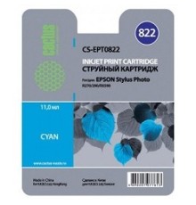 Cactus EPT0822 Картридж струйный CS-EPT0822 голубой для Epson Stylus Photo R270/290/RX590 (11,4ml)
