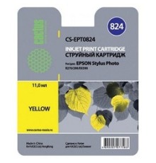 Cactus EPT0824 Картридж струйный CS-EPT0824 CS-EPT0824 желтый для Epson Stylus Photo R270/290/RX590 (11,4ml)