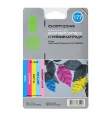 CACTUS C8771/2/3/4/5 Картридж струйный CS-C8771/2/3/4/5 многоцветный для №177 HP PhotoSmart 3213/3313/8253 (11,4ml) Комплект цветных картриджей