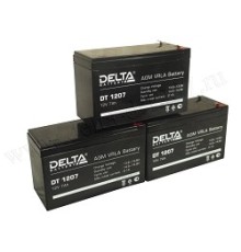 Delta DT 1207 (7 А\ч, 12В) свинцово- кислотный аккумулятор  