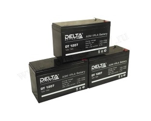 [батареи] Delta DT 1207 (7 Ач, 12В) свинцово- кислотный аккумулятор  