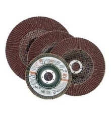 ЛУГА (3656-125-25) Круг лепестковый торцевой абразивный для шлифования, 125 х 22,23мм, зерно P60(A60) 