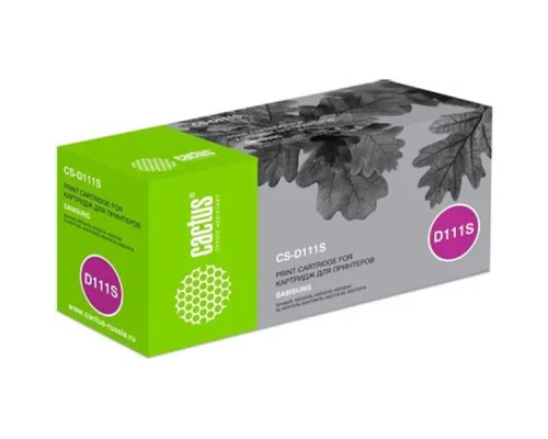 [расходные материалы] CACTUS CS-D111S   MLT-D111S Тонер Картридж CS-D111S черный для Samsung Xpress M2022/M2020/M2021/M2020W/M2070 (1000стр.) 