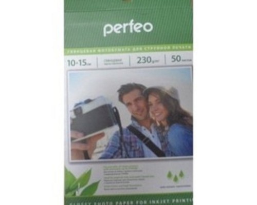 [фотобумага] Perfeo PF-GLR4-230/50  Бумага Perfeo глянцевая , 10х15 230 г/м2 , 50 л