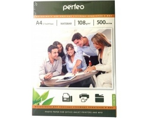 [фотобумага] Perfeo PF-MTA4-108/500  Бумага Perfeo матовая , А4 108 г/м2, 500 л