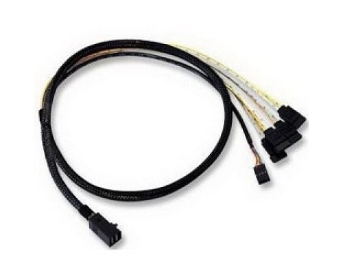 [Контроллер] LSI (LSI00410/26II-IC4307-0175) Logic Кабель Кабель MINI SAS HD internal cable SFF8643 to x4 SATA 0,6м 