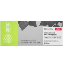 CACTUS 106R01524 Тонер Картридж Cactus (106R01524) CS-PH6700M пурпурный для Phaser 6700 (12000стр.)