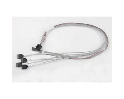 [Опция к серверу] Supermicro CBL-SAST-0556 {internal mini SAS HD to 4 SATA, 90/90/75/75cm w/75cm SB, S. 30AWG}